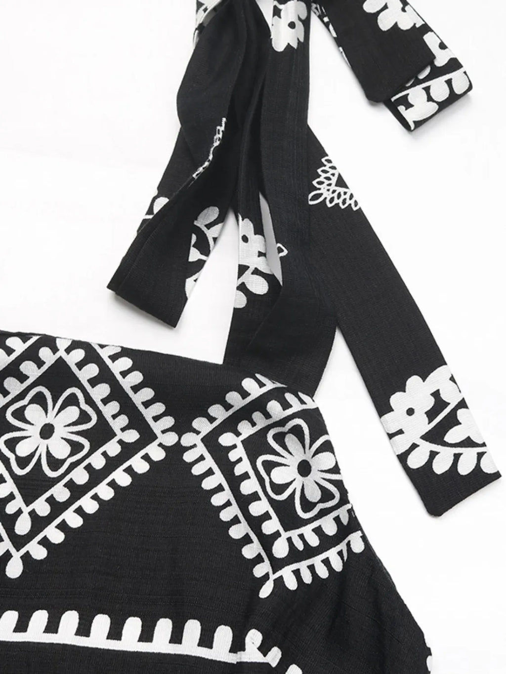 Printed Square Neck Maxi Cami Dress