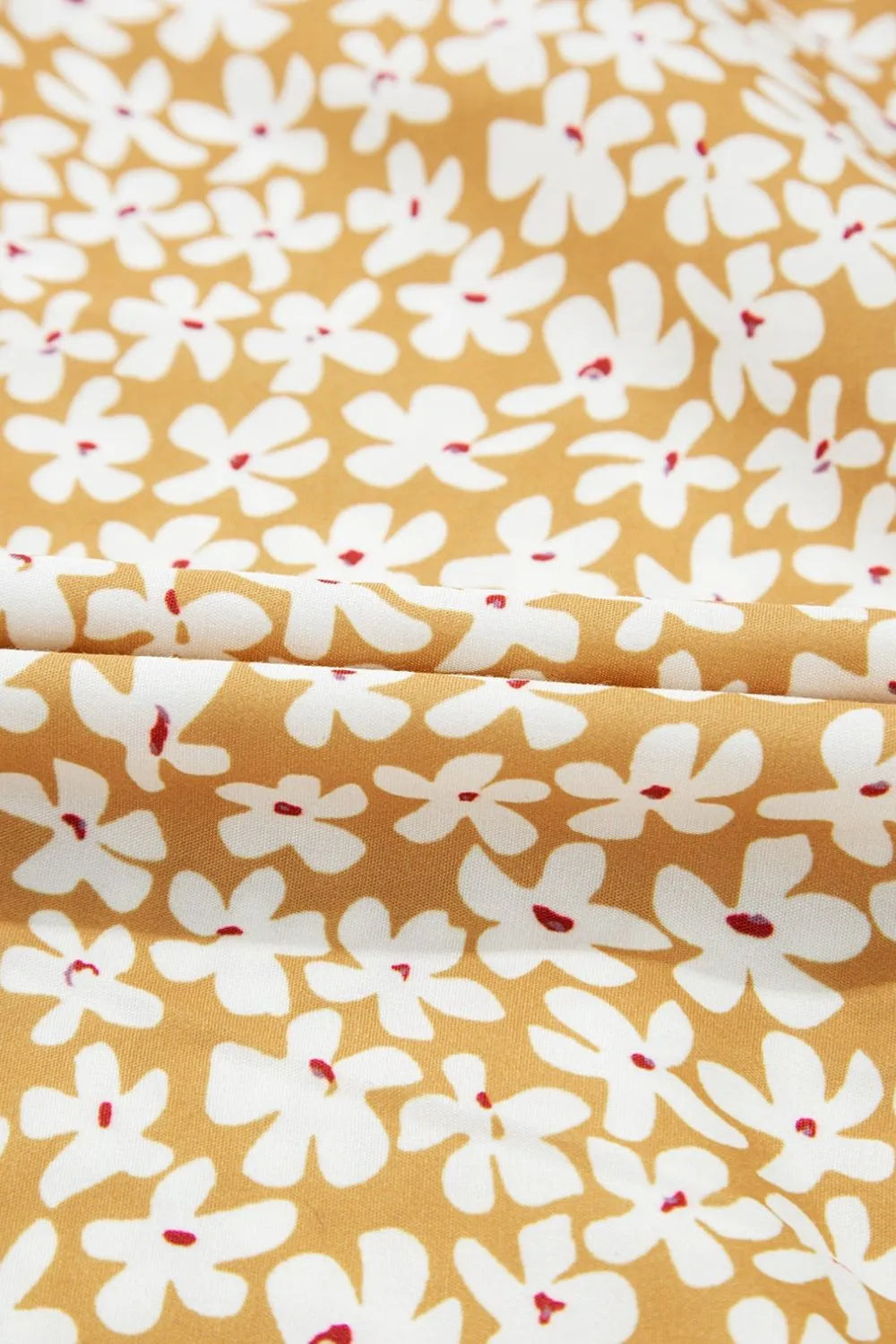 Floral Short Sleeve Surplice Frilly Tiered Mini Dress