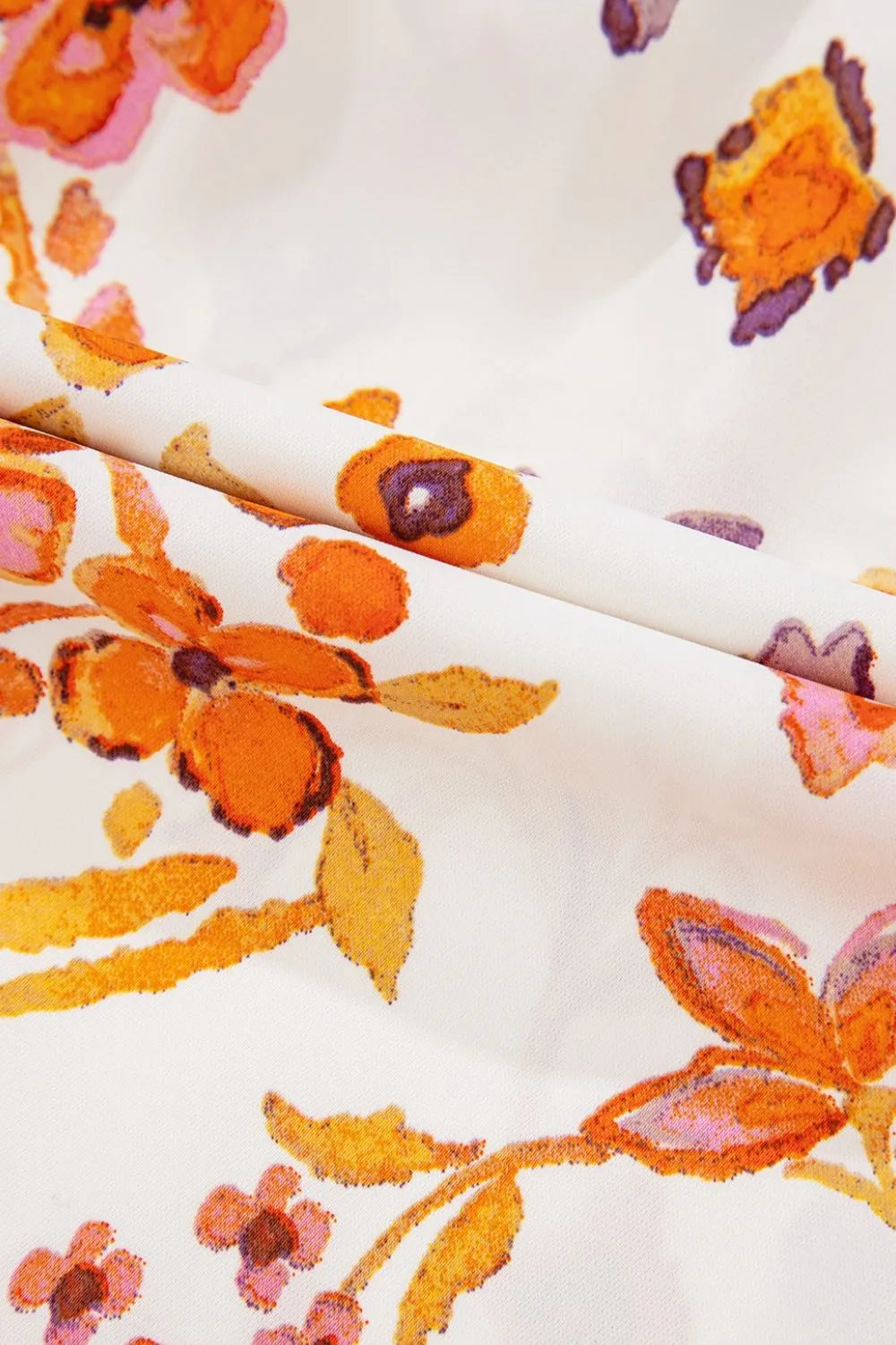 Printed Tie Neck Cap Sleeve Mini Dress