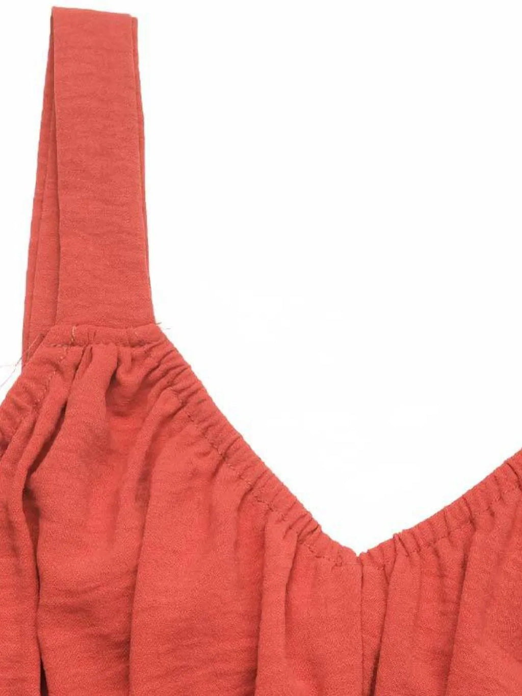 V-Neck Wide Strap Midi Cami Dress