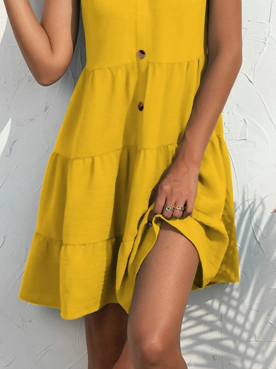 V-Neck Sleeveless Mini Tank Dress